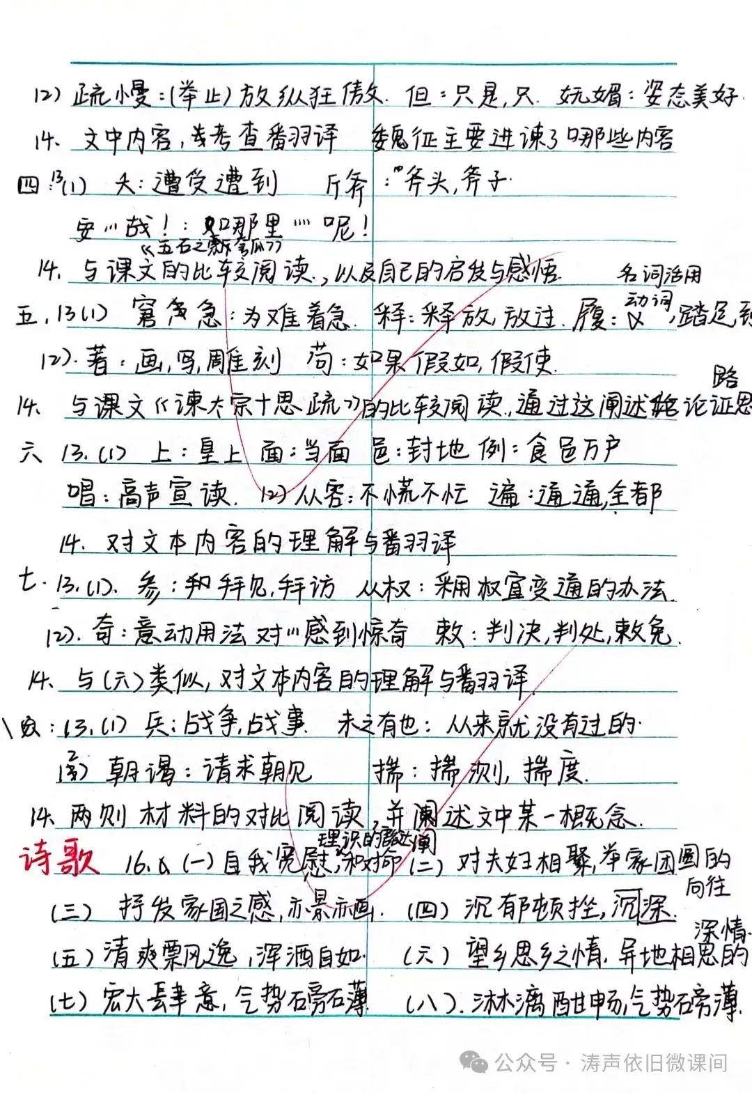 2024高考倒计时第55天:三考一冲第一阶段优秀笔记展览.向着高考,我们加油!-第21张图片-四季读书网