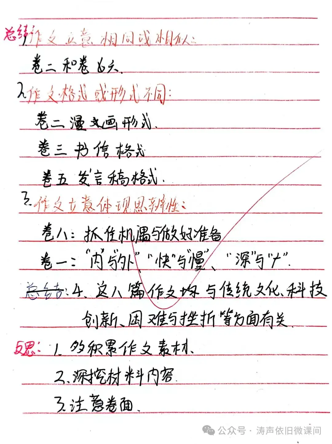 2024高考倒计时第55天:三考一冲第一阶段优秀笔记展览.向着高考,我们加油!-第128张图片-四季读书网