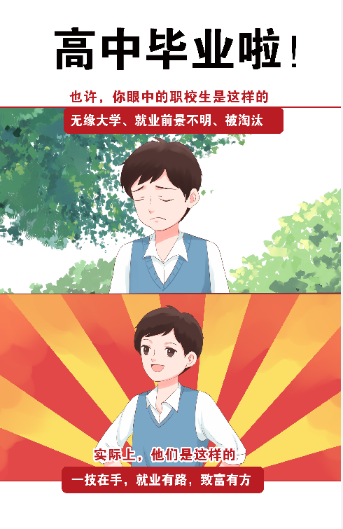 @初中毕业生:普高、职校中考后怎样选择才最好?技师、技校、中专、大专、职高、职校...有什么区别?-第15张图片-四季读书网
