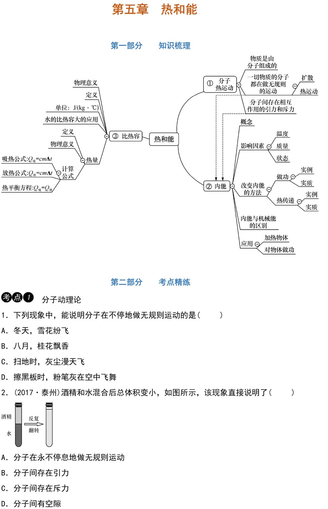 中考物理知识点梳理+考点精练+重难点突破(可打印)-第44张图片-四季读书网 中考物理知识点梳理+考点精练+重难点突破(可打印)-第44张图片-四季读书网