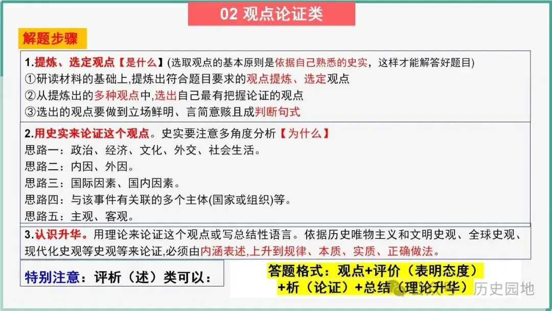 2024高考历史开放题解题技巧:观点论证类-第7张图片-四季读书网 2024高考历史开放题解题技巧:观点论证类-第7张图片-四季读书网