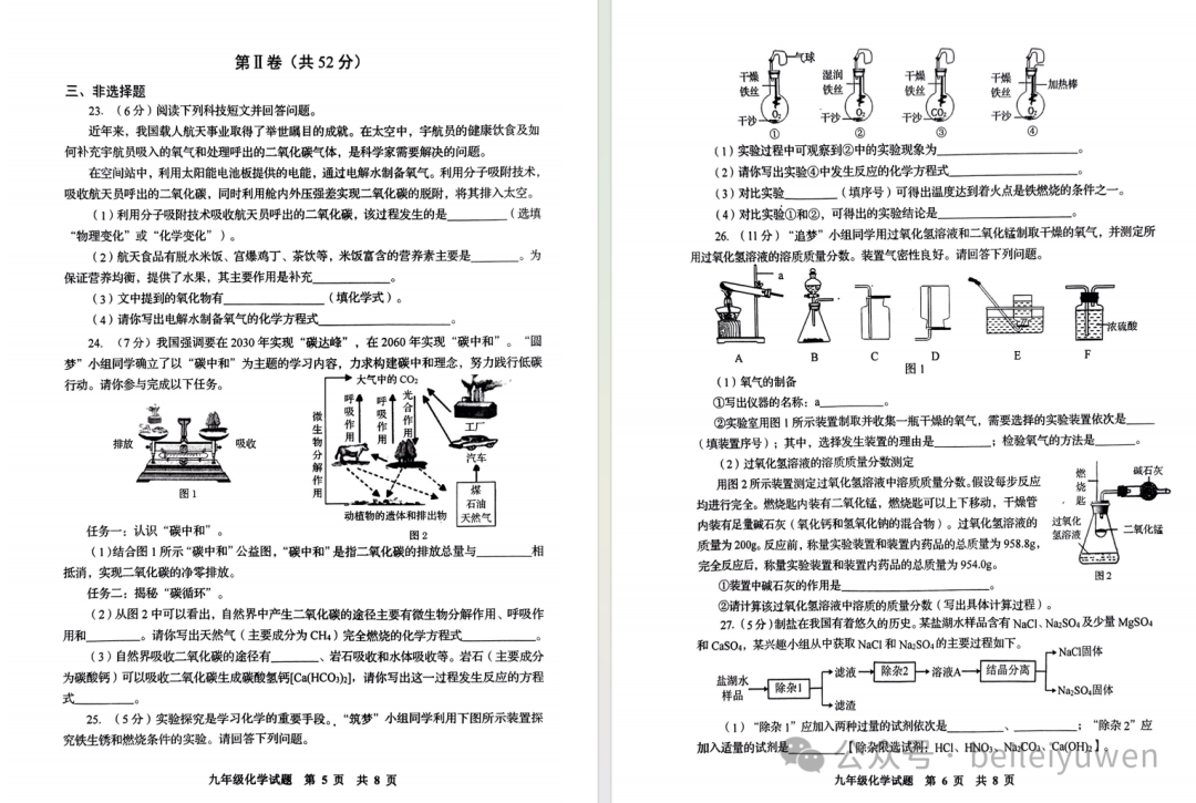 青岛中考一模化学真题+解析-第6张图片-四季读书网 青岛中考一模化学真题+解析-第6张图片-四季读书网