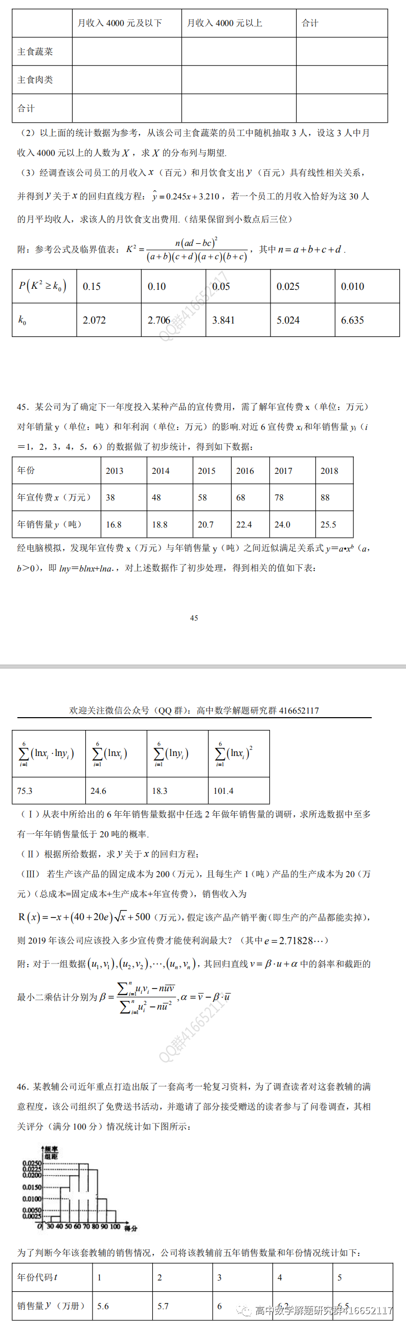高考押题:统计-第25张图片-四季读书网 高考押题:统计-第25张图片-四季读书网