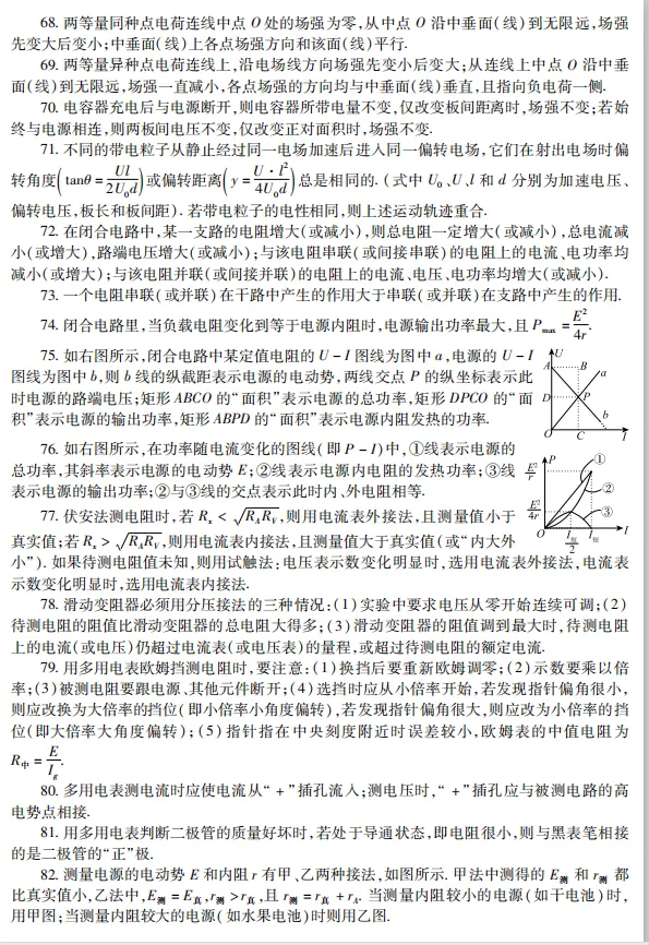 高考物理125个核心知识点归纳!-第6张图片-四季读书网