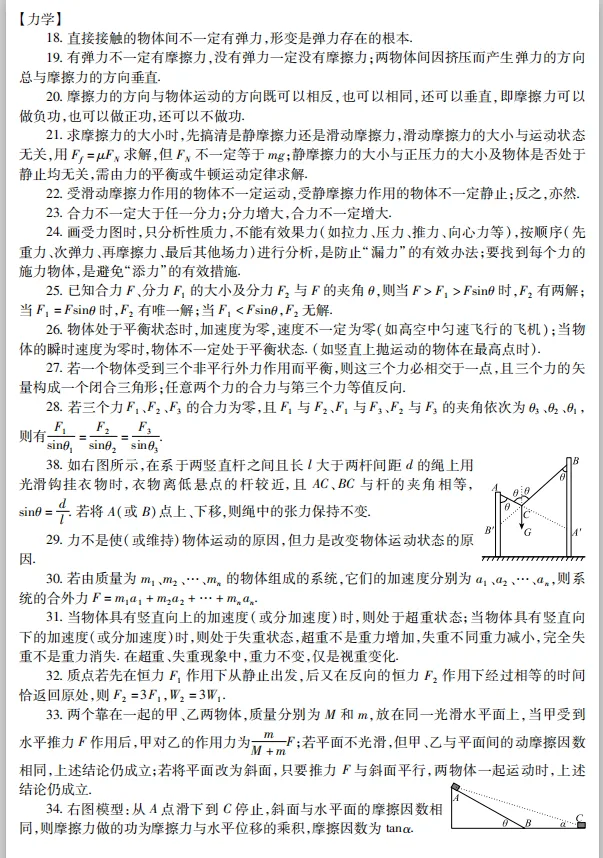 高考物理125个核心知识点归纳!-第2张图片-四季读书网
