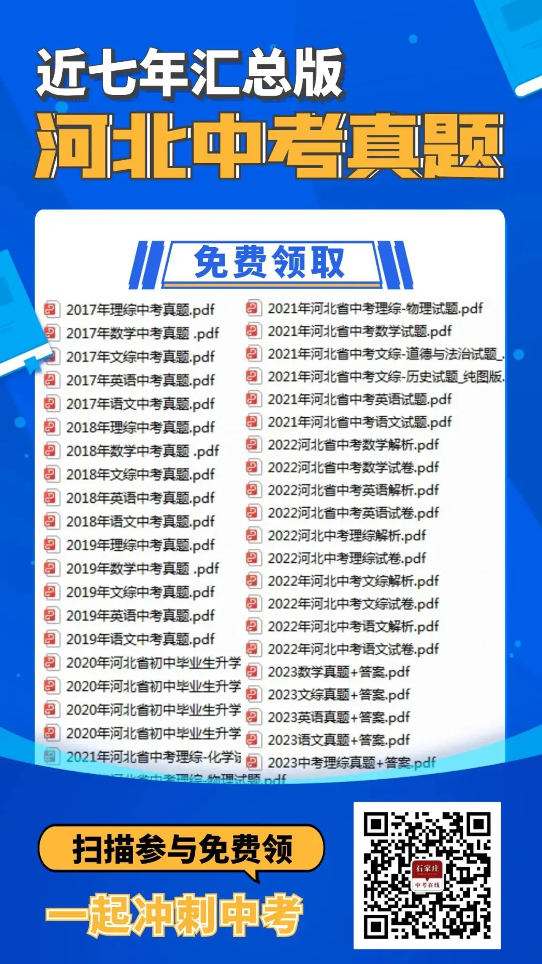 河北省全科中考真题+答案汇总!电子版领取中——-第57张图片-四季读书网