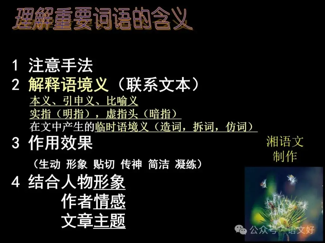 2024高考散文阅读课件4合1(多类题型,链接高考)-第57张图片-四季读书网