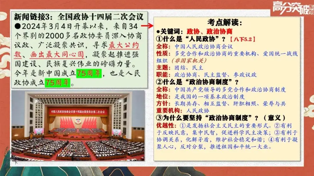 【公益讲座】2024中考道法考点梳理与答题模板 第7张 【公益讲座】2024中考道法考点梳理与答题模板 第7张