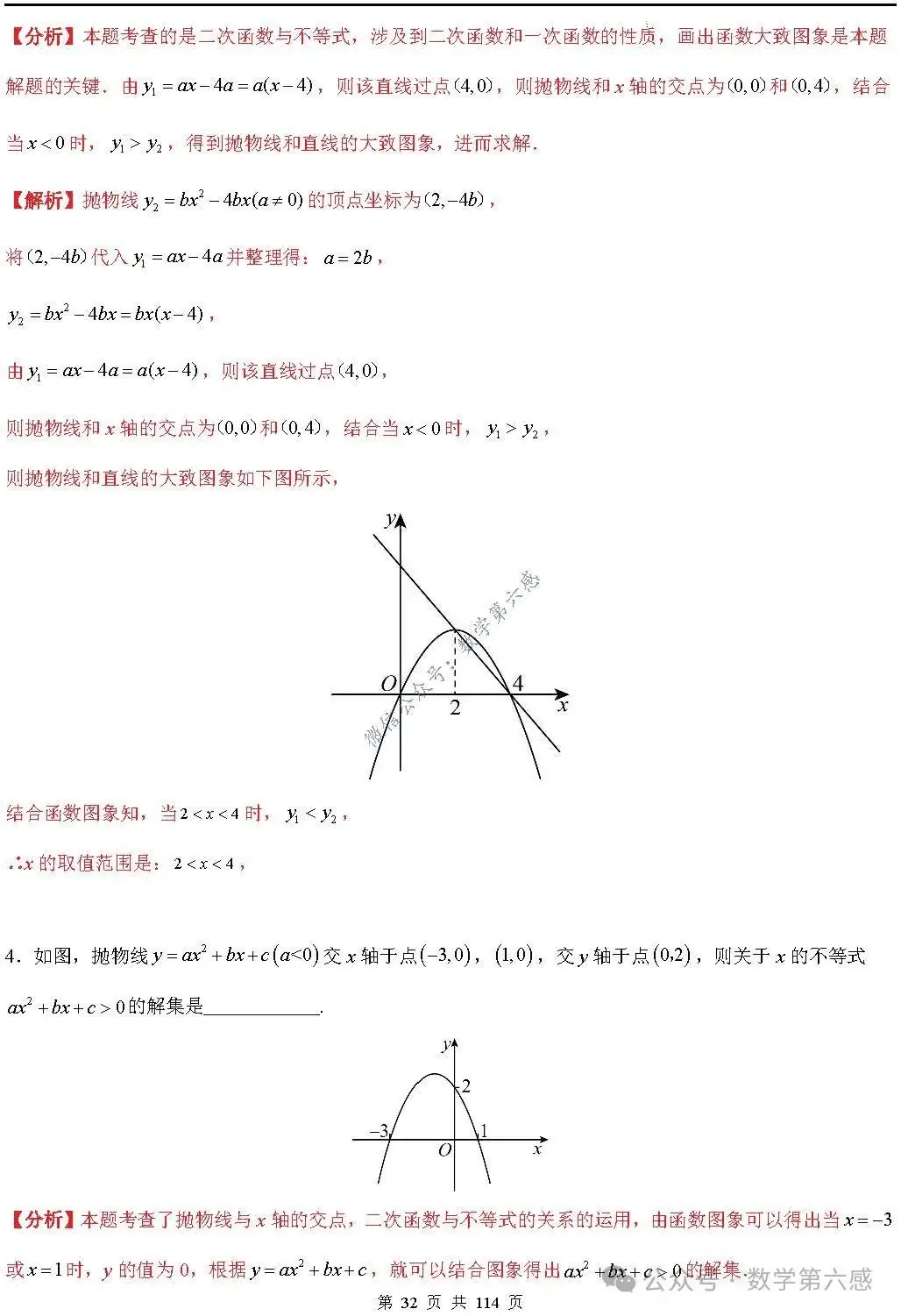 【中考2024】函数及其图象9类易错点-第32张图片-四季读书网 【中考2024】函数及其图象9类易错点-第32张图片-四季读书网