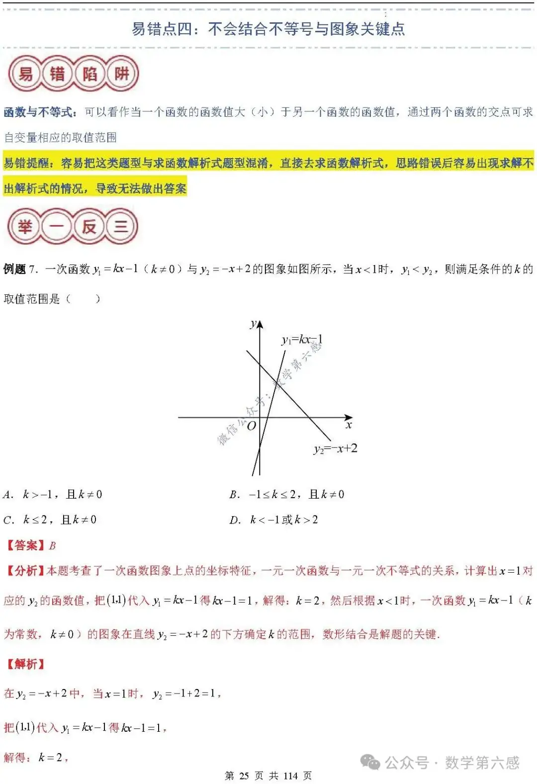 【中考2024】函数及其图象9类易错点-第25张图片-四季读书网 【中考2024】函数及其图象9类易错点-第25张图片-四季读书网