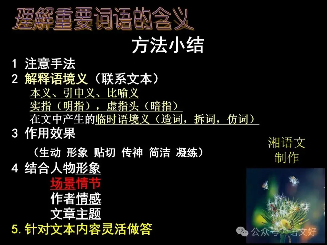 2024高考散文阅读课件4合1(多类题型,链接高考)-第42张图片-四季读书网