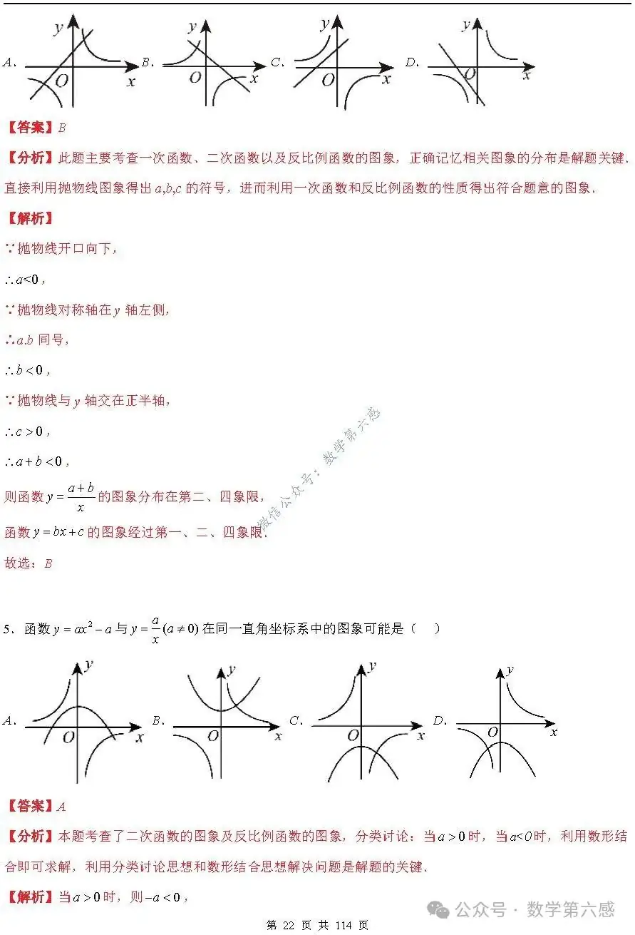 【中考2024】函数及其图象9类易错点-第22张图片-四季读书网 【中考2024】函数及其图象9类易错点-第22张图片-四季读书网
