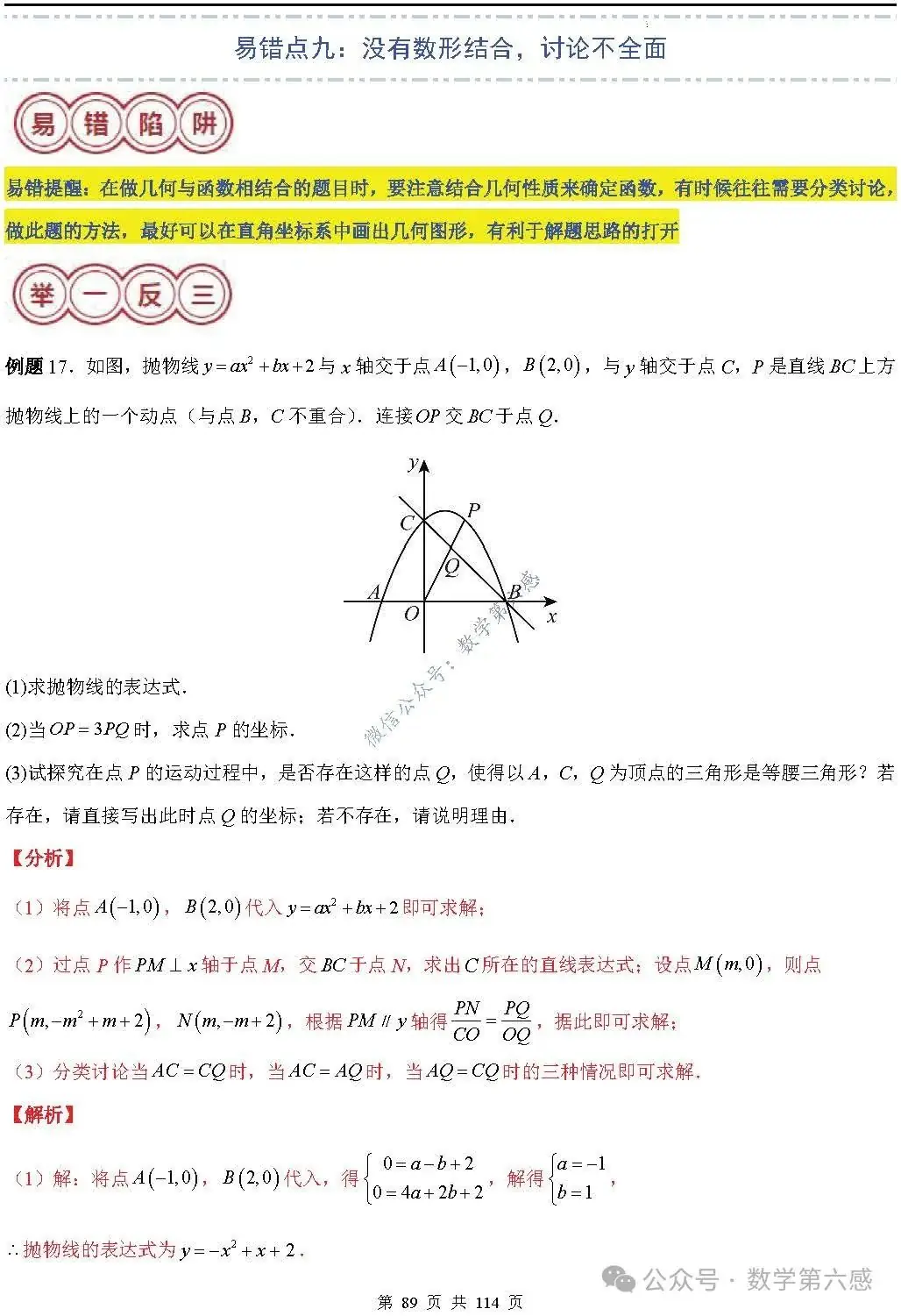 【中考2024】函数及其图象9类易错点-第89张图片-四季读书网 【中考2024】函数及其图象9类易错点-第89张图片-四季读书网