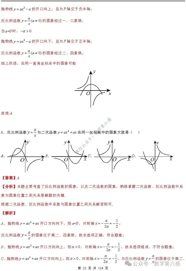 【中考2024】函数及其图象9类易错点-第23张图片-四季读书网 【中考2024】函数及其图象9类易错点-第23张图片-四季读书网