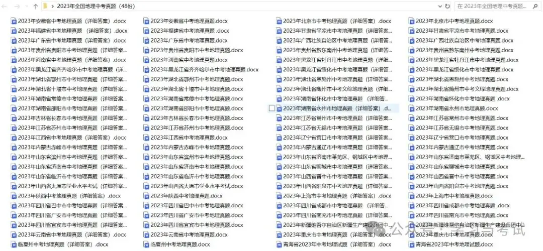 2023年全国地理中考真题(48份)-第2张图片-四季读书网