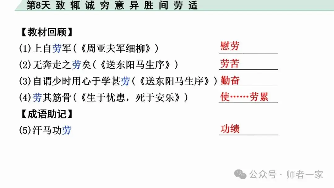 【免费领】2024中考语文总复习160个文言实词一遍过(第8天) 第16张 【免费领】2024中考语文总复习160个文言实词一遍过(第8天) 第16张
