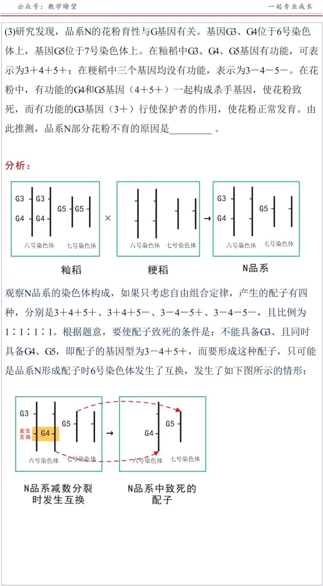 「高考生物」水稻育种系列问题分析(4) 第4张 「高考生物」水稻育种系列问题分析(4) 第4张
