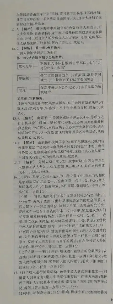 【中考历史】2023年山西省中考模拟百校联考 历史 试卷及答案(二) 第10张 【中考历史】2023年山西省中考模拟百校联考 历史 试卷及答案(二) 第10张