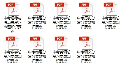中考总复习专题知识要点 第1张 中考总复习专题知识要点 第1张