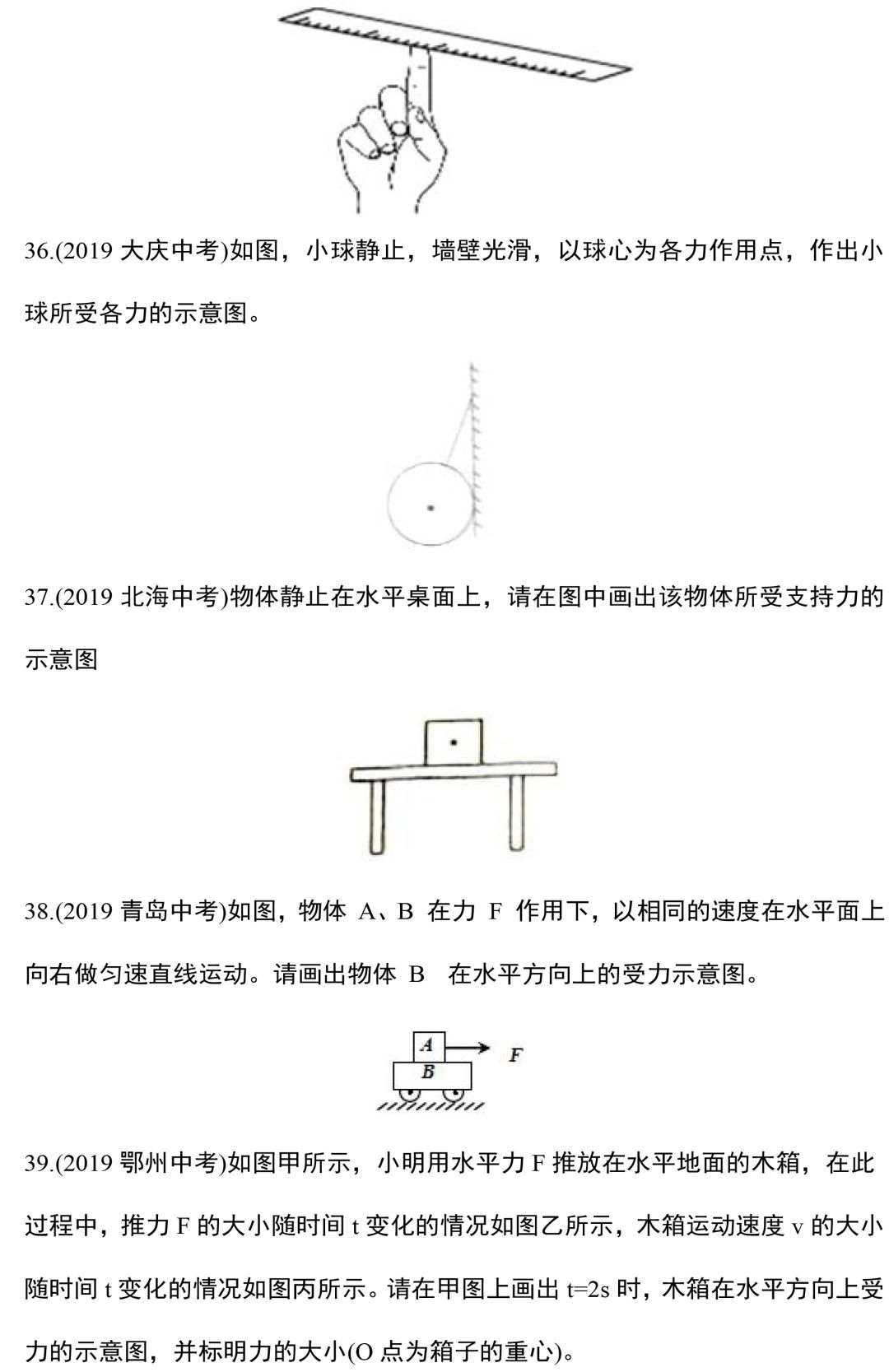 【中考物理】专题训练—力学作图题,这88道精选作图题一定要做! 第9张 【中考物理】专题训练—力学作图题,这88道精选作图题一定要做! 第9张