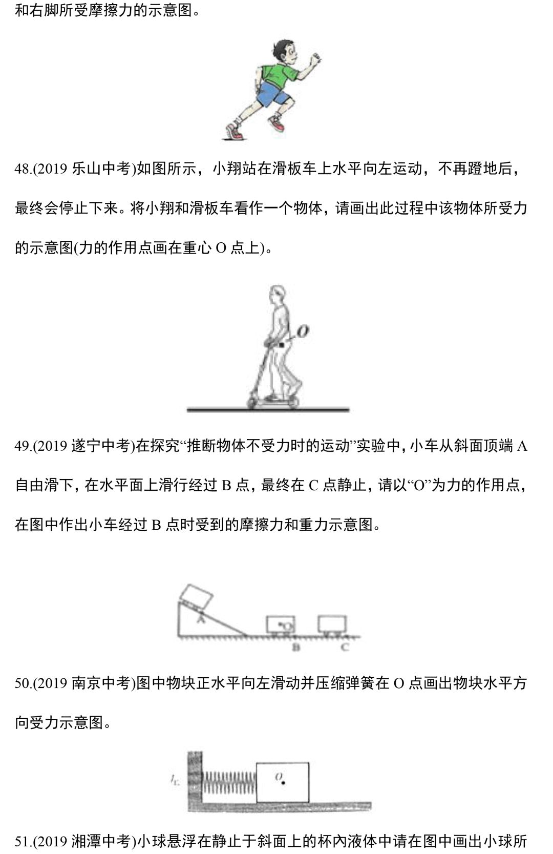 【中考物理】专题训练—力学作图题,这88道精选作图题一定要做! 第12张 【中考物理】专题训练—力学作图题,这88道精选作图题一定要做! 第12张