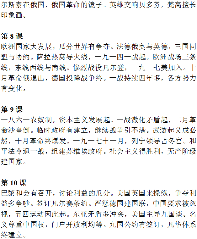 中考历史必背知识点+答题模板+思维导图 第36张 中考历史必背知识点+答题模板+思维导图 第36张