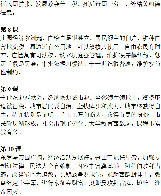 中考历史必背知识点+答题模板+思维导图 第29张 中考历史必背知识点+答题模板+思维导图 第29张