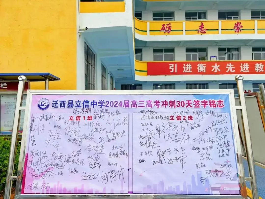 【决战高考季,青春正当时】迁西县立信中学2024届高三高考冲刺30天励志报告会-第20张图片-四季读书网