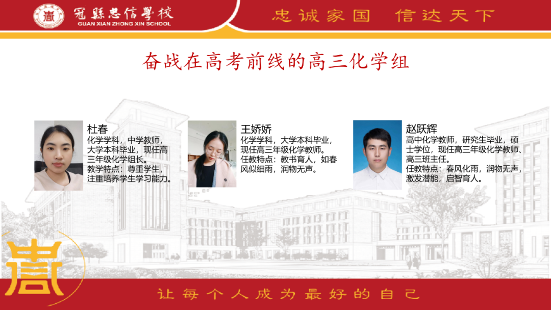 【教师风采】高考备考,携手奋斗——走进忠信高中高三教师-第7张图片-四季读书网