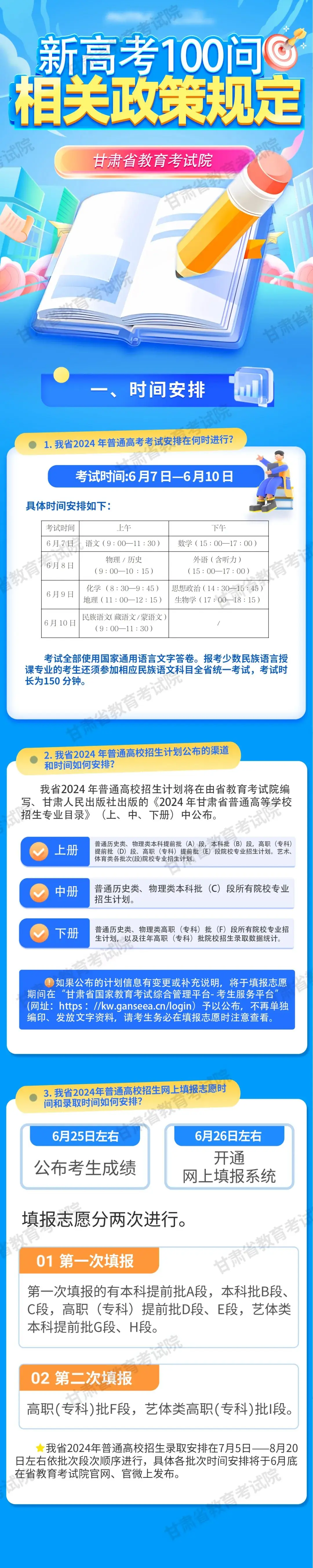 新高考100问| 相关政策规定-第1张图片-四季读书网