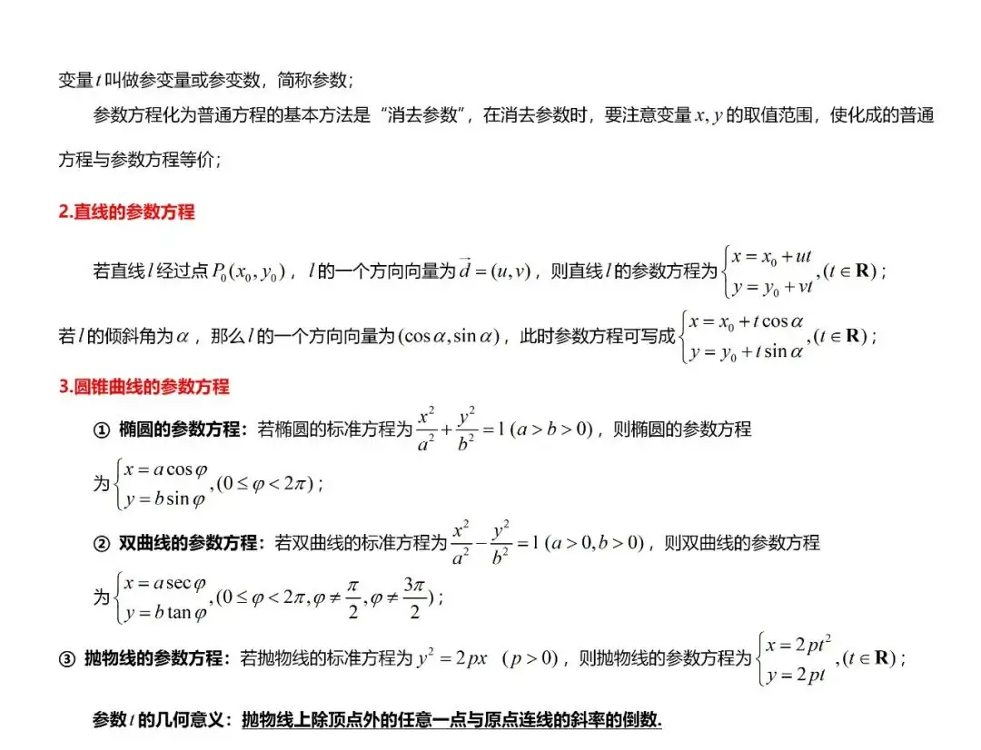 高考数学“热门考点”笔记, 全的离谱, 三年重点都在这!-第92张图片-四季读书网