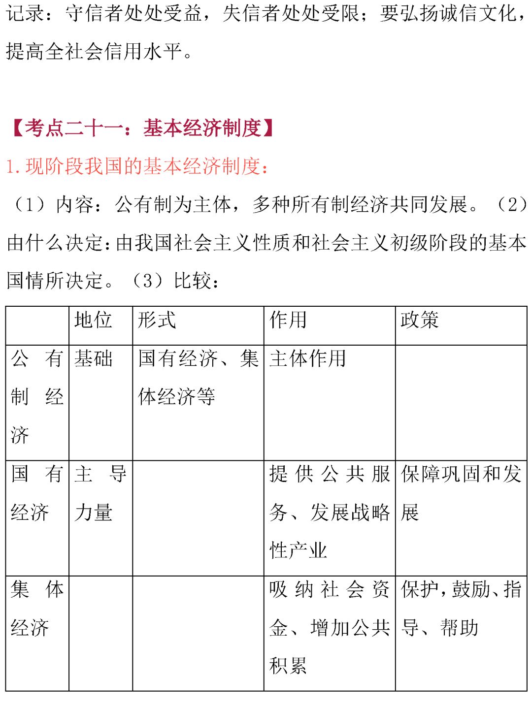 中考政治常考知识点总结-第35张图片-四季读书网