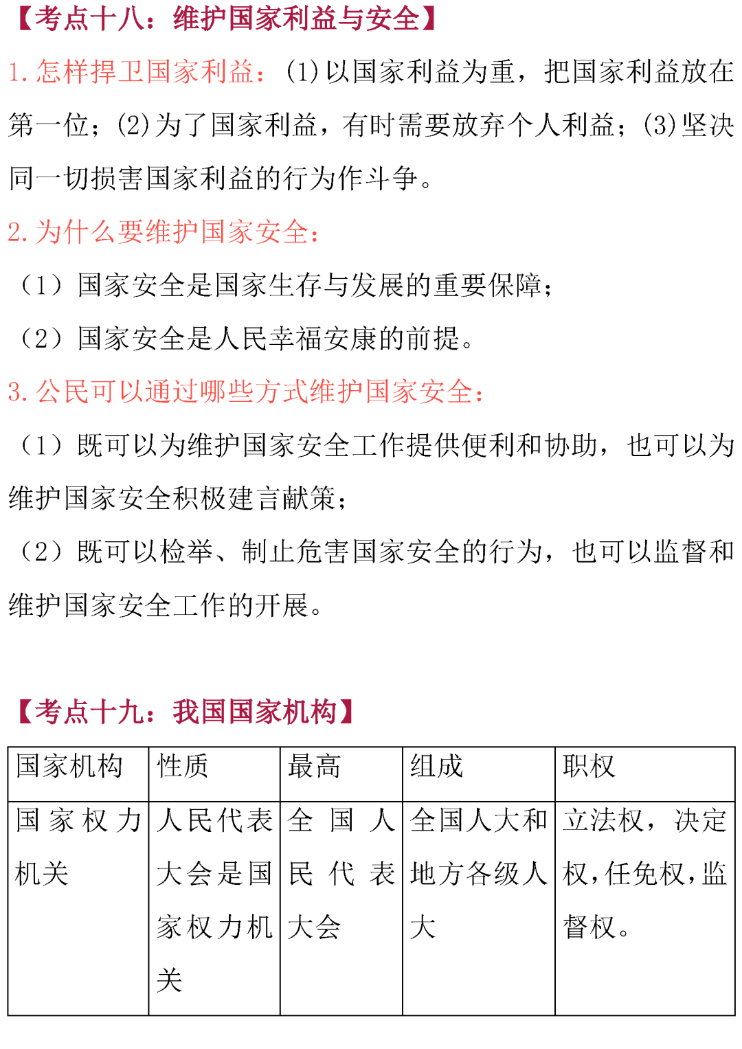 中考政治常考知识点总结-第32张图片-四季读书网