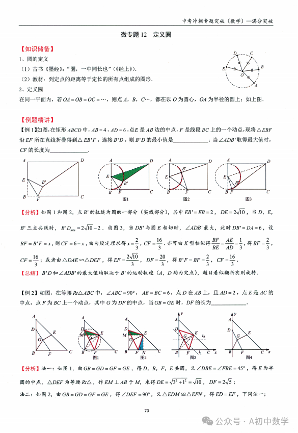 中考数学:必考考点隐形圆解题方法-第8张图片-四季读书网 中考数学:必考考点隐形圆解题方法-第8张图片-四季读书网