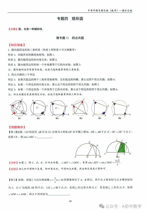 中考数学:必考考点隐形圆解题方法-第2张图片-四季读书网 中考数学:必考考点隐形圆解题方法-第2张图片-四季读书网