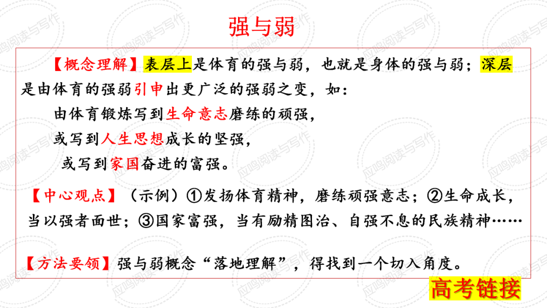 高考临门一脚7丨2024高考议论文核心概念阐释的技巧(课件+资料)-第8张图片-四季读书网