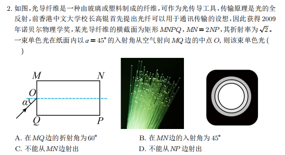 【高考押题】选择题——光学部分-第2张图片-四季读书网