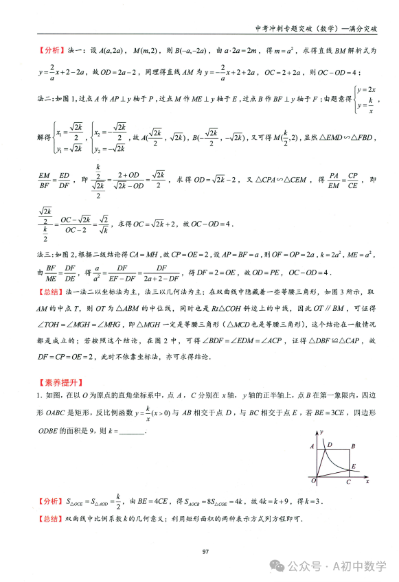 中考数学:双曲线综合专题 第4张 中考数学:双曲线综合专题 第4张