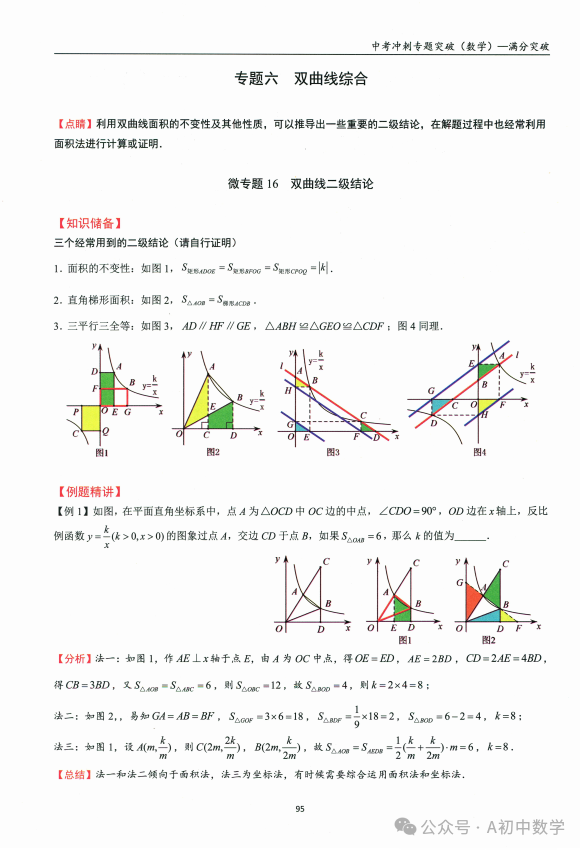 中考数学:双曲线综合专题 第2张 中考数学:双曲线综合专题 第2张