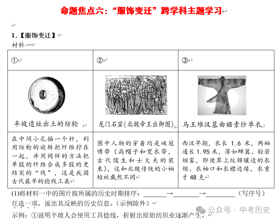 2024年中考历史终极押题(绝密)第1-3期 第28张 2024年中考历史终极押题(绝密)第1-3期 第28张