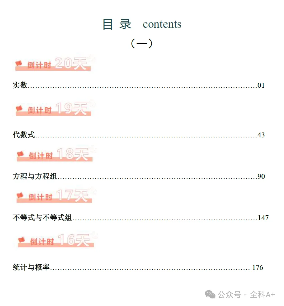 【2024中考】《初中数学•考前20天终极冲刺攻略》完整版 第2张 【2024中考】《初中数学•考前20天终极冲刺攻略》完整版 第2张