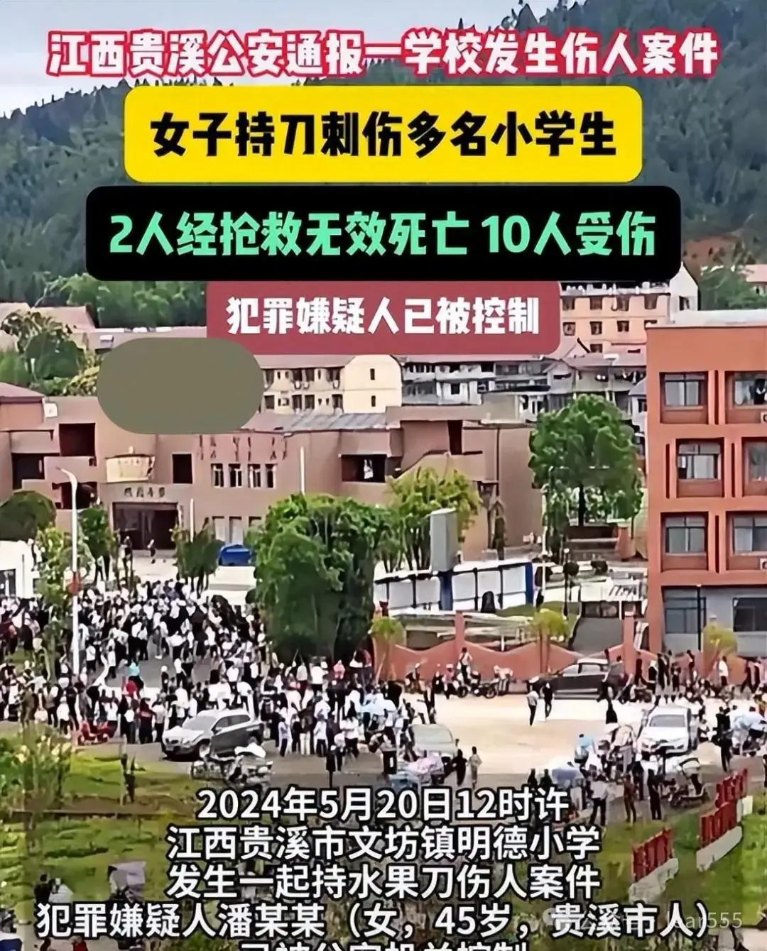 突发!江西一小学发生特大刑事案件致12人伤亡,嫌疑人身份被曝光 第11张 突发!江西一小学发生特大刑事案件致12人伤亡,嫌疑人身份被曝光 第11张