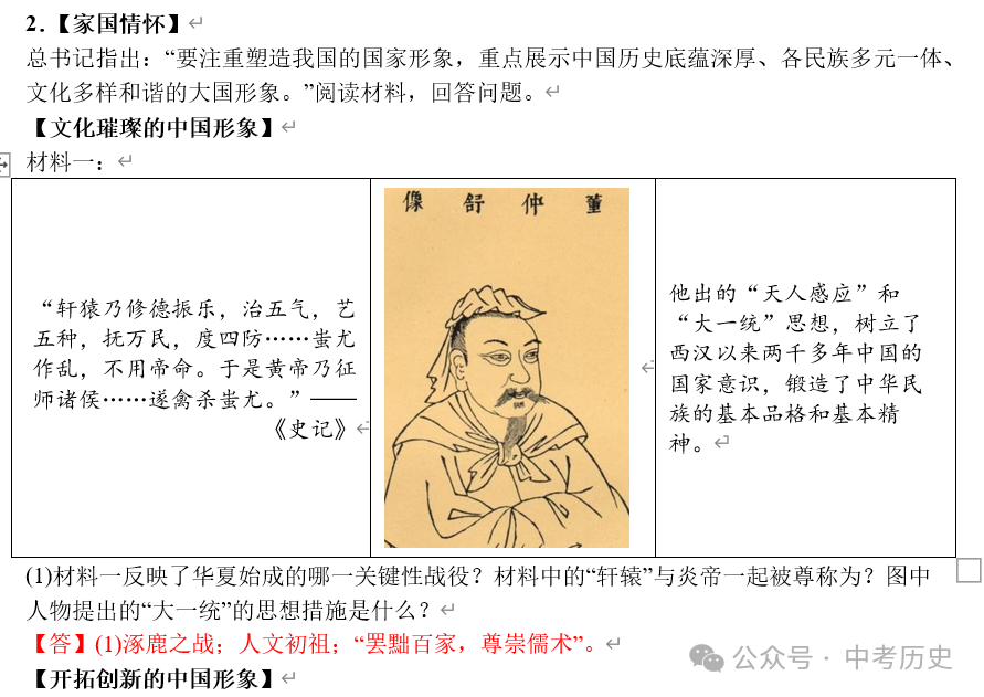 2024年中考历史终极押题(绝密)第1-3期 第30张 2024年中考历史终极押题(绝密)第1-3期 第30张
