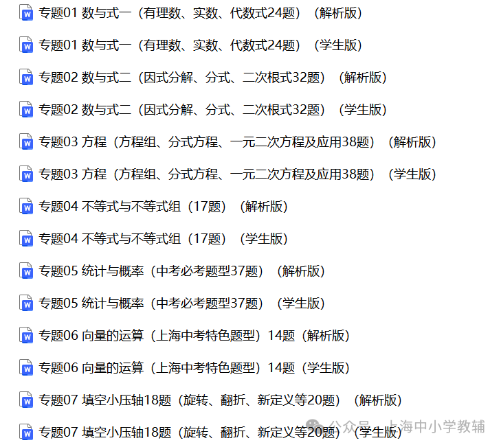 2024年上海中考各科二模试题及分类汇编(word版含解析) 第4张 2024年上海中考各科二模试题及分类汇编(word版含解析) 第4张