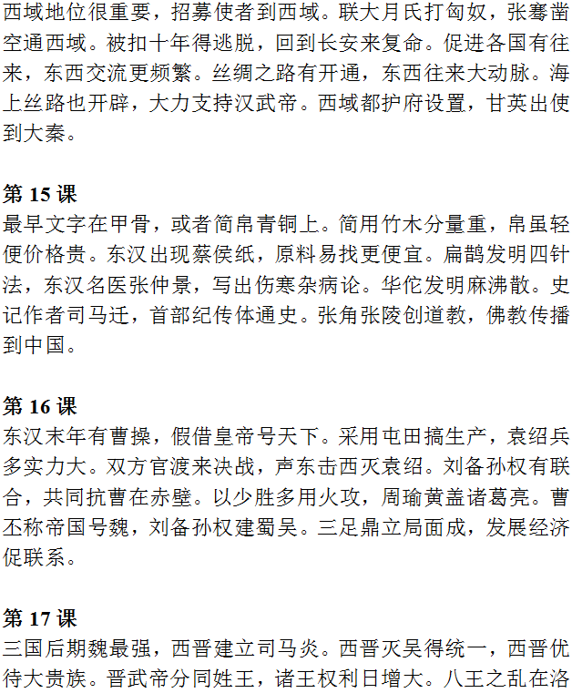 【中考历史】2024中考历史《必背知识点+答题模板+思维导图》 第5张 【中考历史】2024中考历史《必背知识点+答题模板+思维导图》 第5张