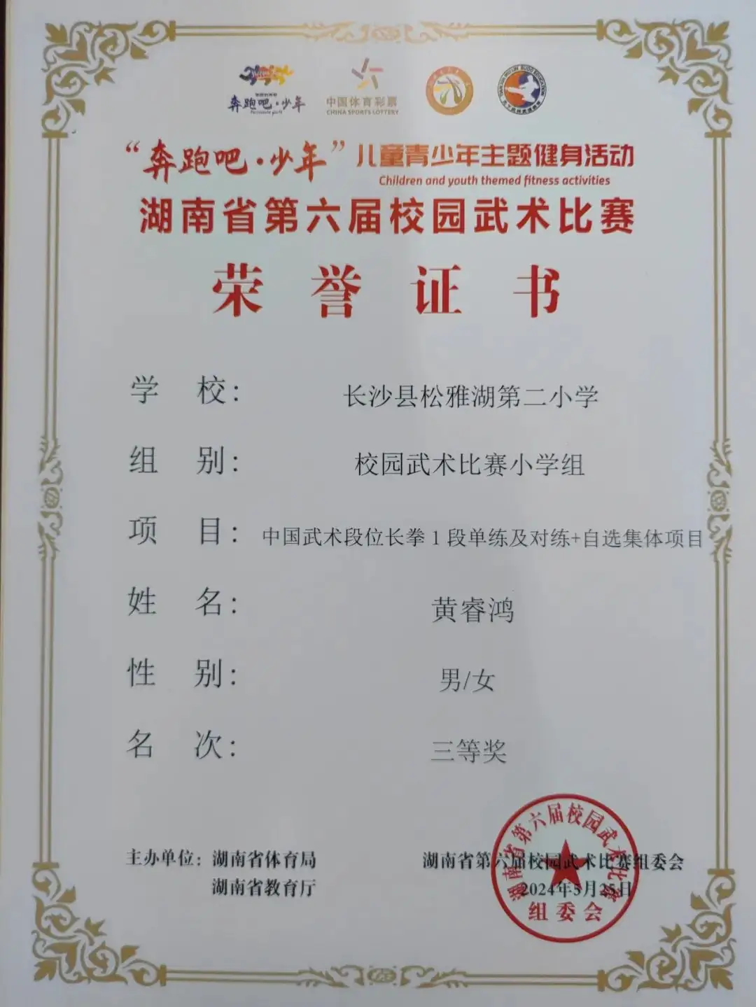 【喜报】热烈祝贺长沙县松雅湖第二小学在湖南省第六届校园武术比赛中喜获佳绩 第15张 【喜报】热烈祝贺长沙县松雅湖第二小学在湖南省第六届校园武术比赛中喜获佳绩 第15张