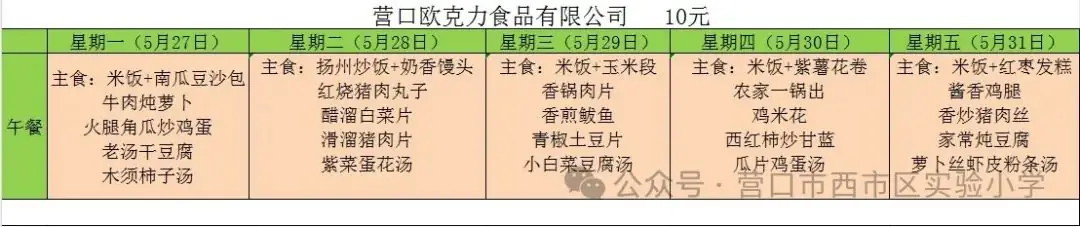 【西市区实验小学】午餐食谱 第3张 【西市区实验小学】午餐食谱 第3张