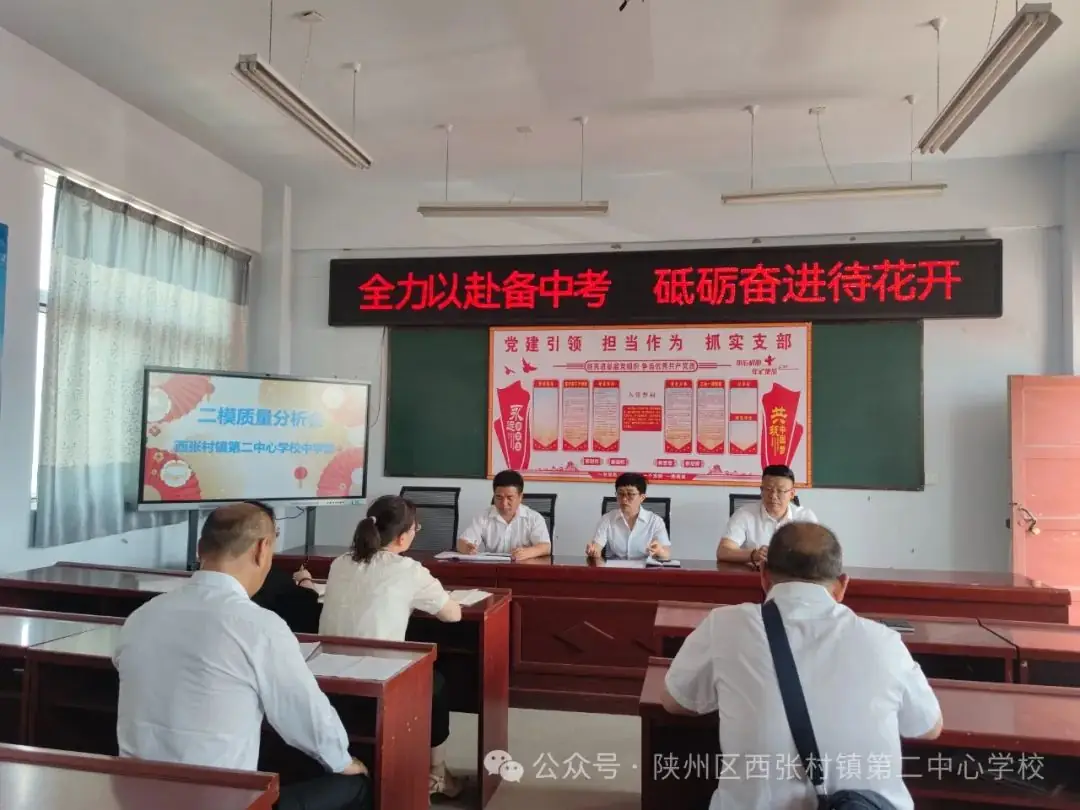 全力以赴备中考 砥砺奋进待花开——西张村镇第二中心学校中学部二模质量分析会 第5张