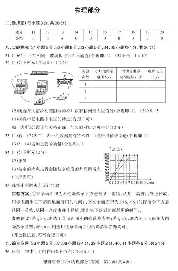 2024年山西中考百校联考(四)语文、理综试题及答案(高清电子版) 第13张 2024年山西中考百校联考(四)语文、理综试题及答案(高清电子版) 第13张