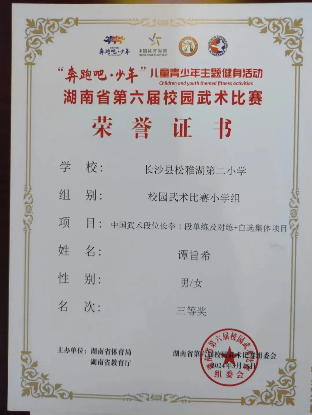 【喜报】热烈祝贺长沙县松雅湖第二小学在湖南省第六届校园武术比赛中喜获佳绩 第7张 【喜报】热烈祝贺长沙县松雅湖第二小学在湖南省第六届校园武术比赛中喜获佳绩 第7张